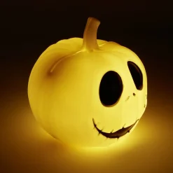 Citrouille Halloween LED Disney Mr Jack Skellington blanc et noir H22cm