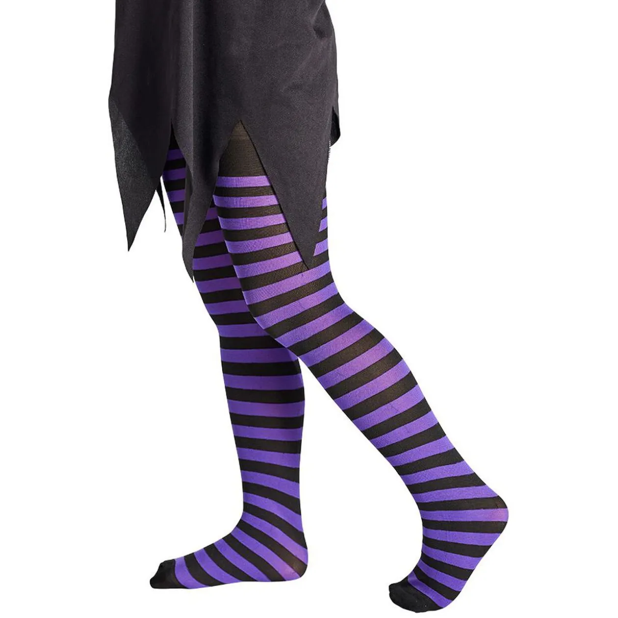 Collant enfant à rayures Halloween