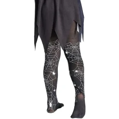Collant enfant toile d'araignée Halloween