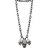 Collier chaîne 3 pendentifs Halloween x3