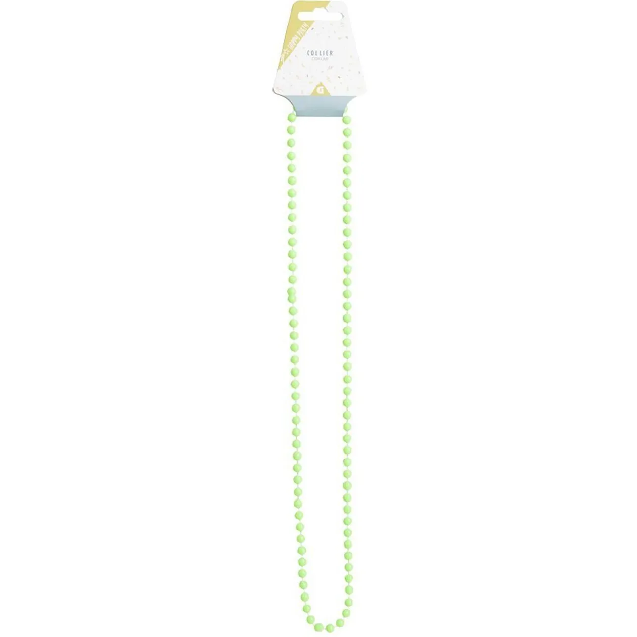 Collier perle flashy L84cm - 4 modèles