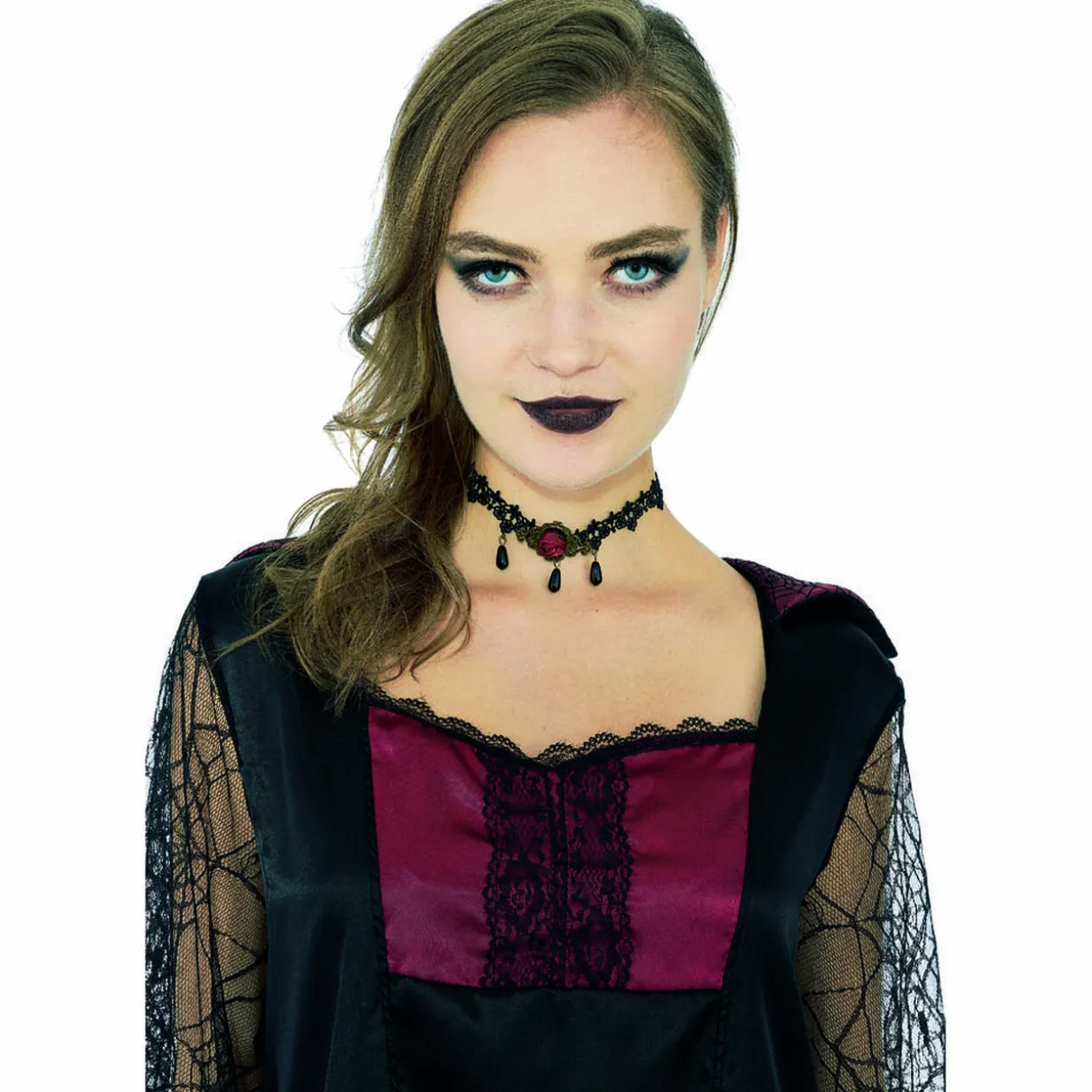 Collier tour de cou femme vampire Halloween