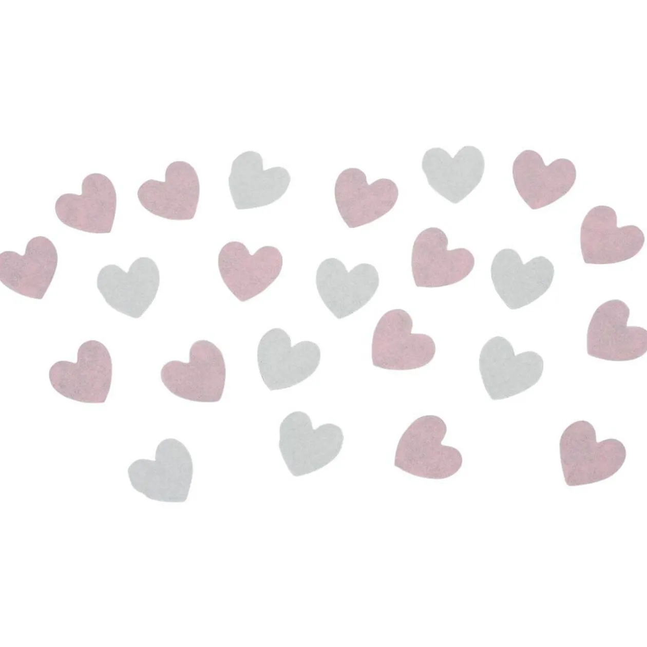 Confetti coeur rose et blanc 30g