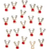 Confetti forme tête de renne en bois x20