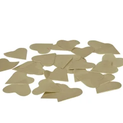 Confettis coeur doré en papier