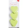 Confettis coeur vert anis en papier