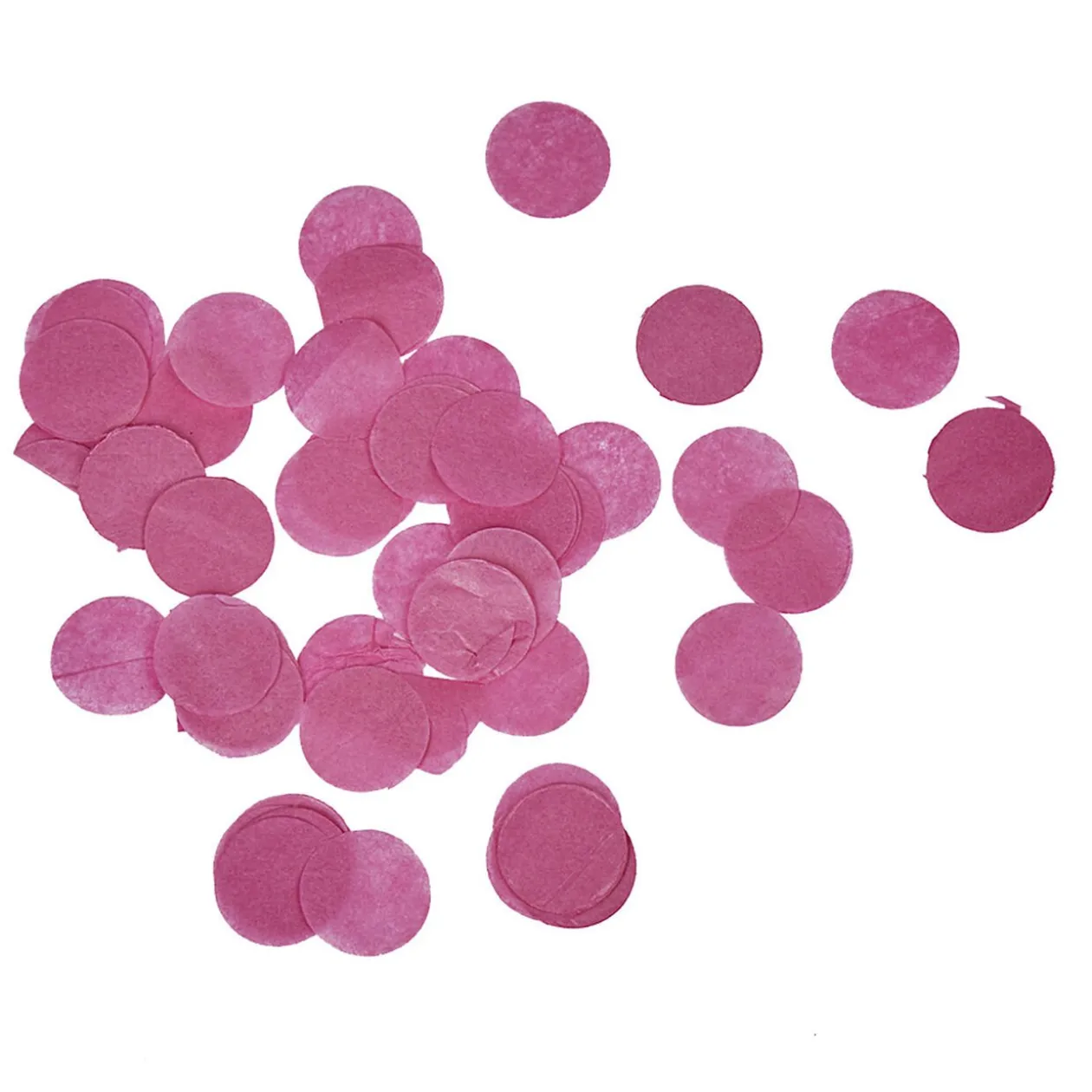 Confettis en papier rond rose ø 2 cm
