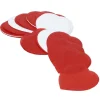 Confettis forme coeur rouge et blanc