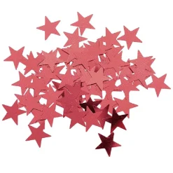 Confettis forme Étoile Rouge x 160