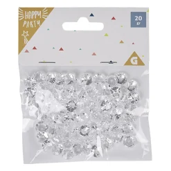 Confettis mini diamant transparent L. 1 cm