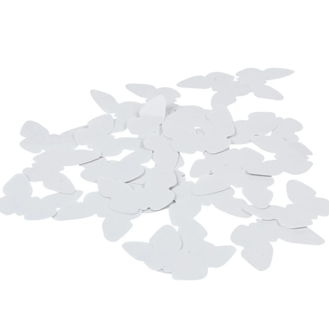 Confettis papillon blanc en papier