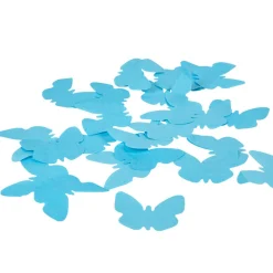 Confettis papillon bleu turquoise en papier