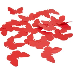 Confettis papillon rouge en papier