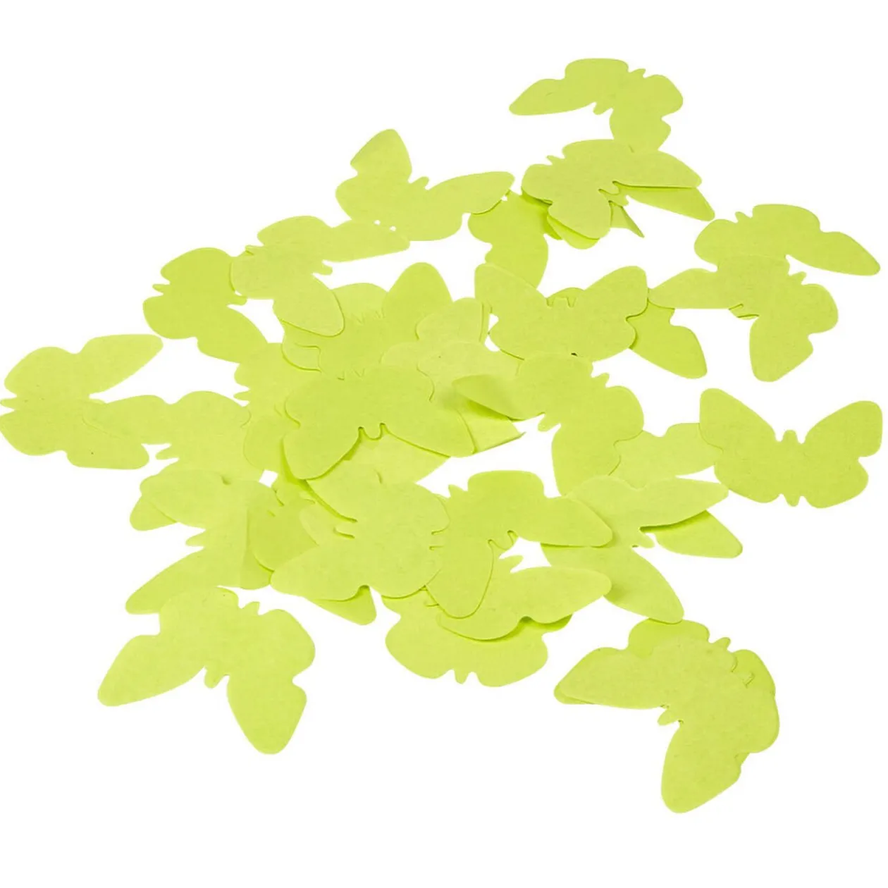 Confettis papillon vert anis en papier