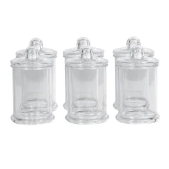 Contenant forme bonbonnière en plastique x6