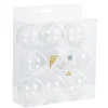 Contenant forme boule en plastique x9