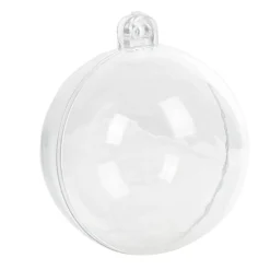 Contenant forme boule en plastique x9