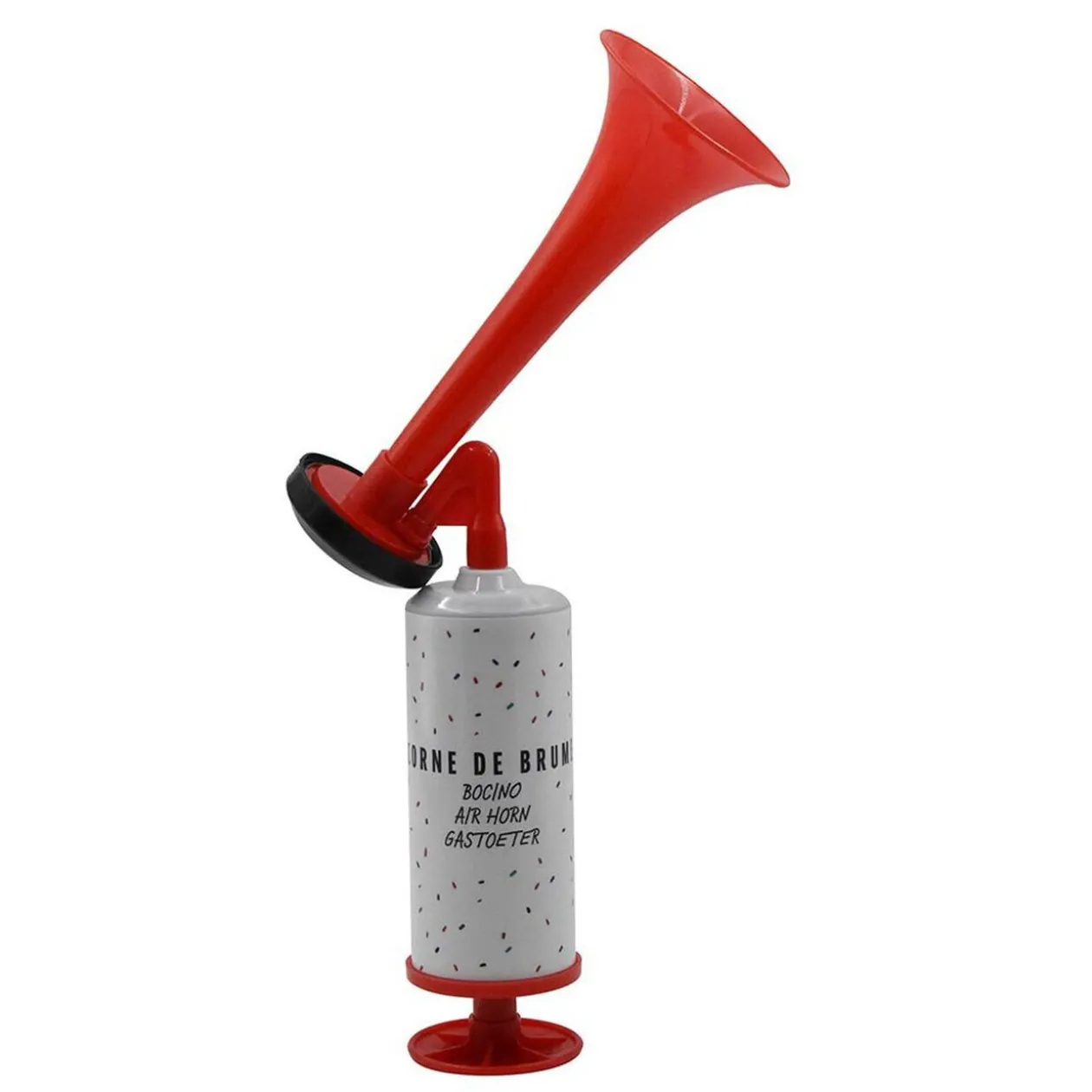 Corne de brume de supporter à piston manuel