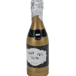 Cotillons bouteille argenté doré ou noir