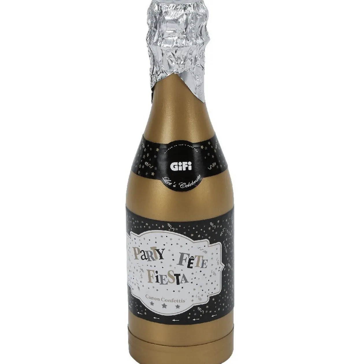 Cotillons bouteille argenté doré ou noir