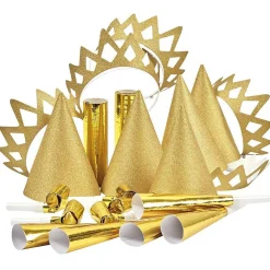 Cotillons pailletés dorés ou argentés