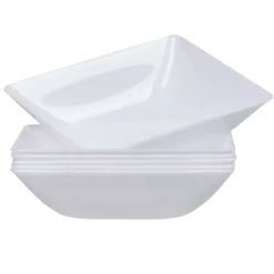 Coupelle plastique blanc x6