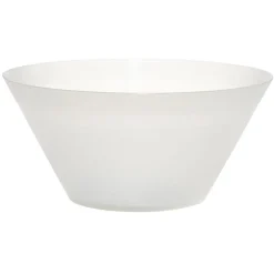 Coupelle plastique blanc translucide Ø17xH5 cm