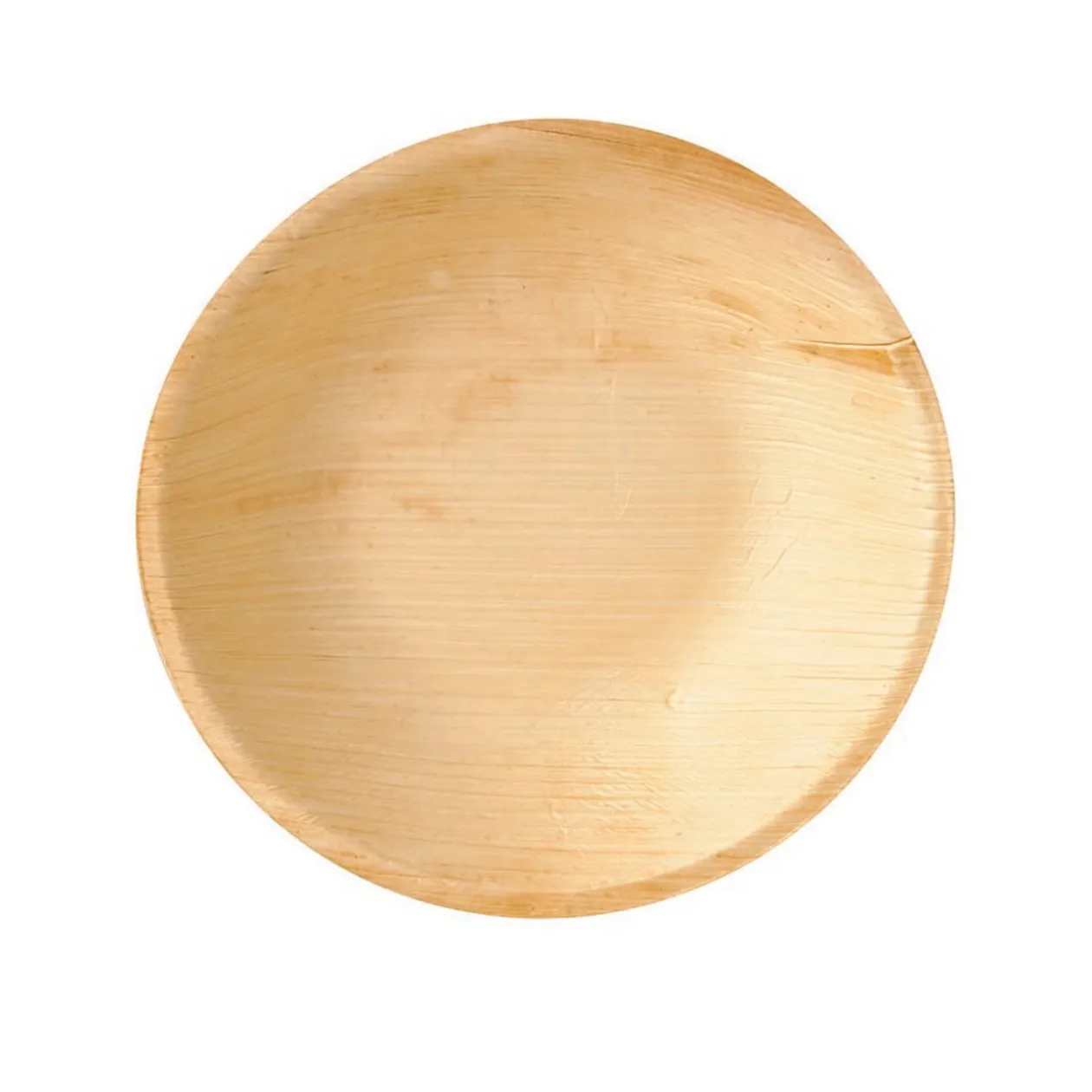 Coupelle ronde en feuille de palmier beige 300 ml x6