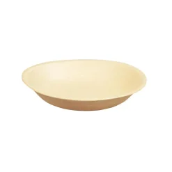 Coupelle ronde en feuille de palmier beige 300 ml x6