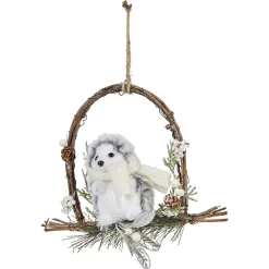 Couronne de Noël animaux à suspendre Ø17 cm