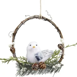 Couronne de Noël animaux à suspendre Ø17cm