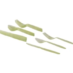 Couvert plastique X18 vert