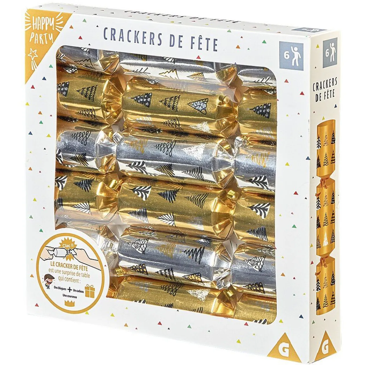 Crackers festifs adultes x6