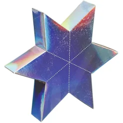 Crackers forme étoile argentée x6