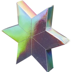 Crackers forme étoile argentée x6