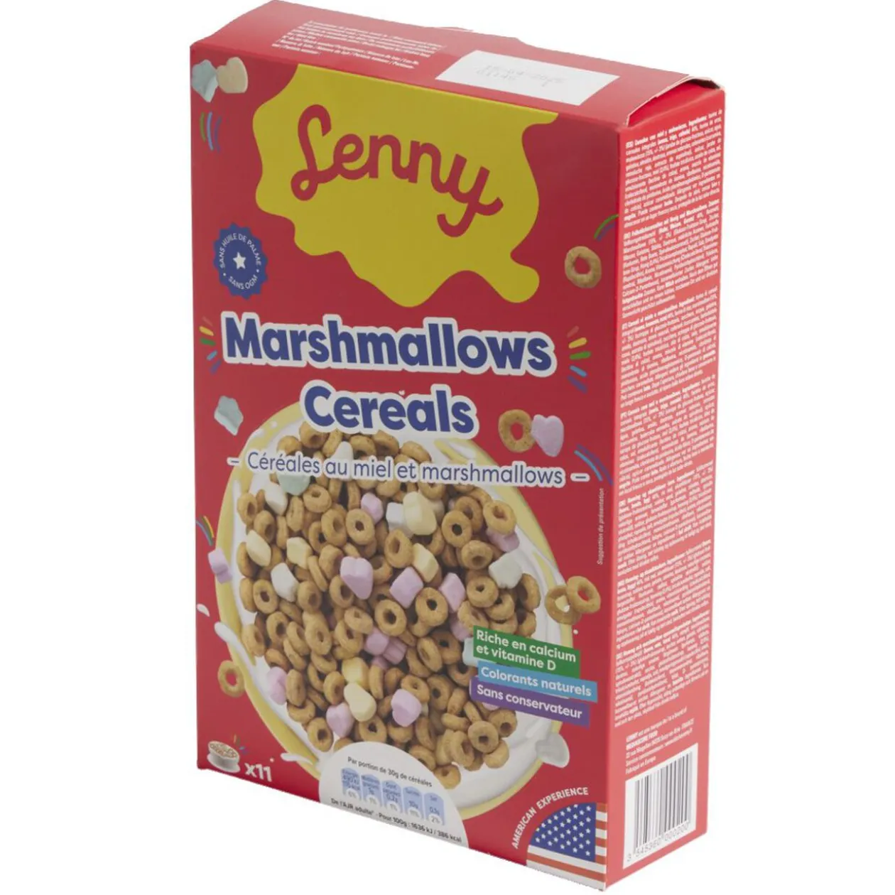 Céréales Lenny au miel avec marshmallows 325gr
