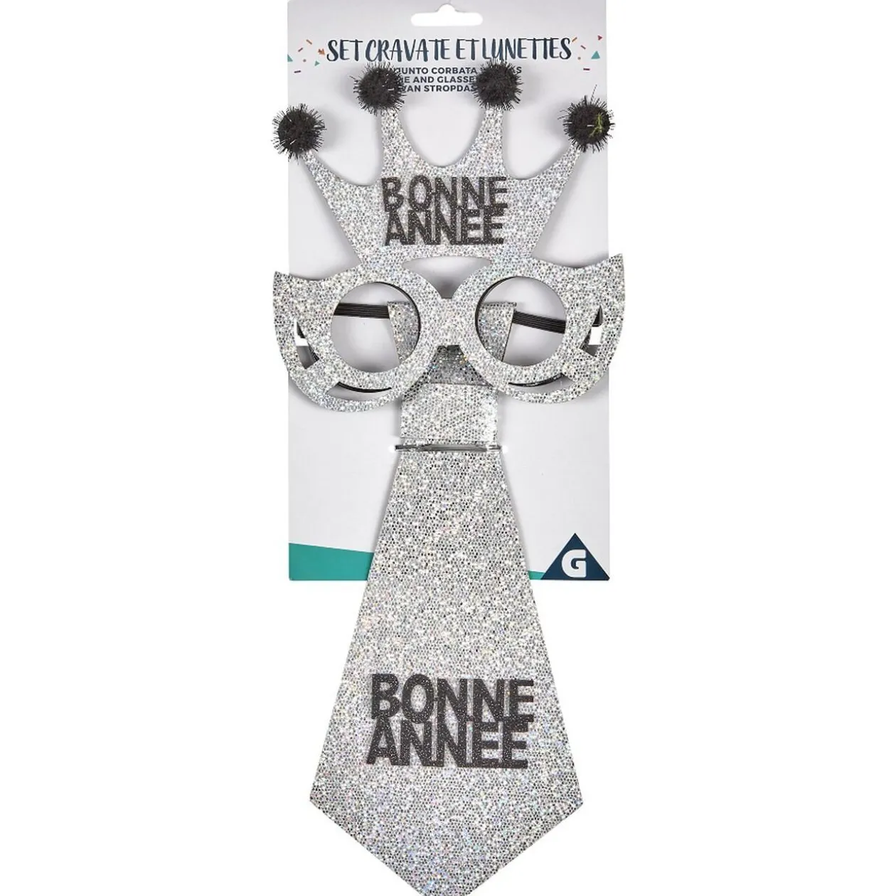 Cravate et lunette Bonne Année