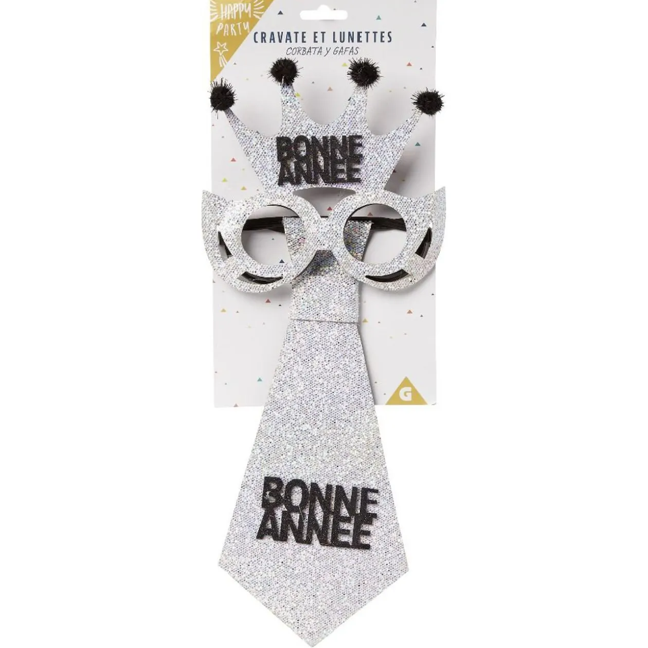 Cravate et lunettes fantaisie