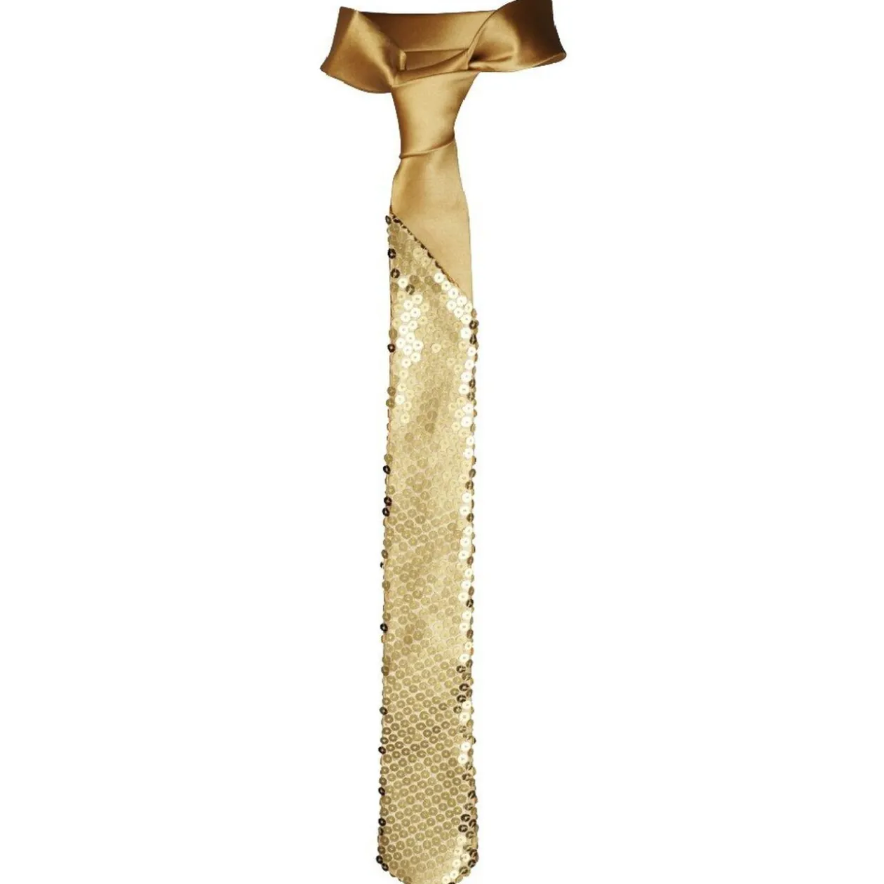 Cravate uni à paillettes