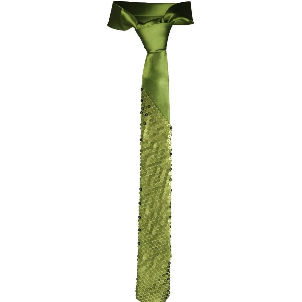 Cravate uni à paillettes