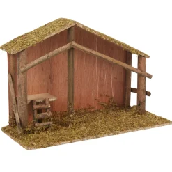 Crèche de Noël vide en bois