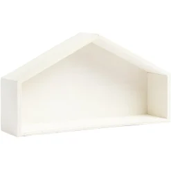 Crèche de Noël vide en bois L30 X l7 x H16 cm