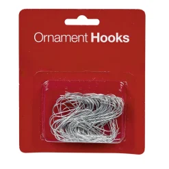 Crochet métallique argenté x100