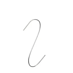 Crochet métallique argenté x100