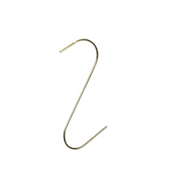 Crochet métallique doré x100