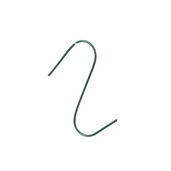 Crochet métallique vert x100