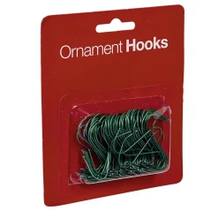 Crochet métallique vert x100