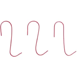 Crochet rouge en métal x100