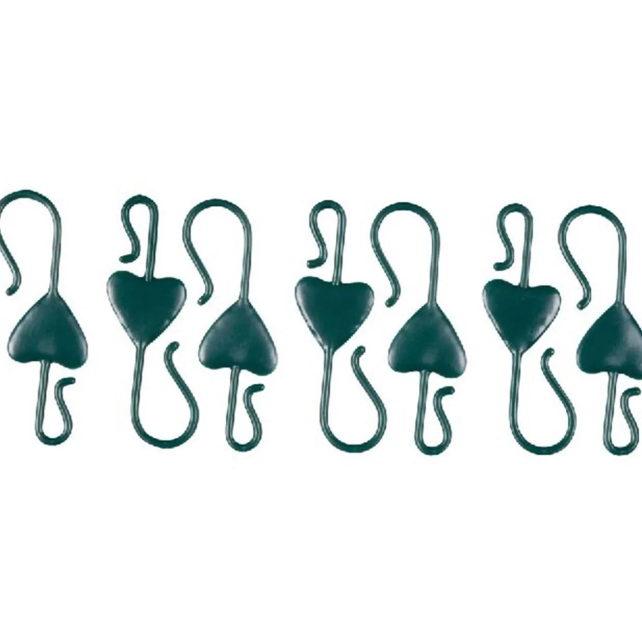 Crochet vert coeur x28