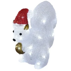 Écureuil de Noël lumineux 30 LED Blanc froid